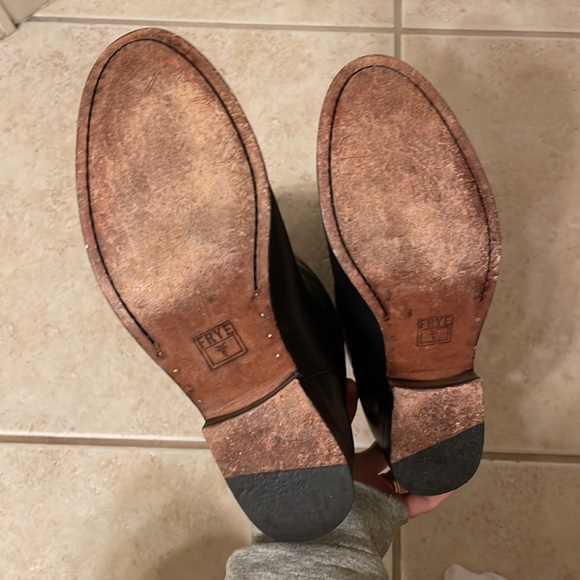 Frye Melissa Button Leather Tall Riding Boots - Picture 9 of 9